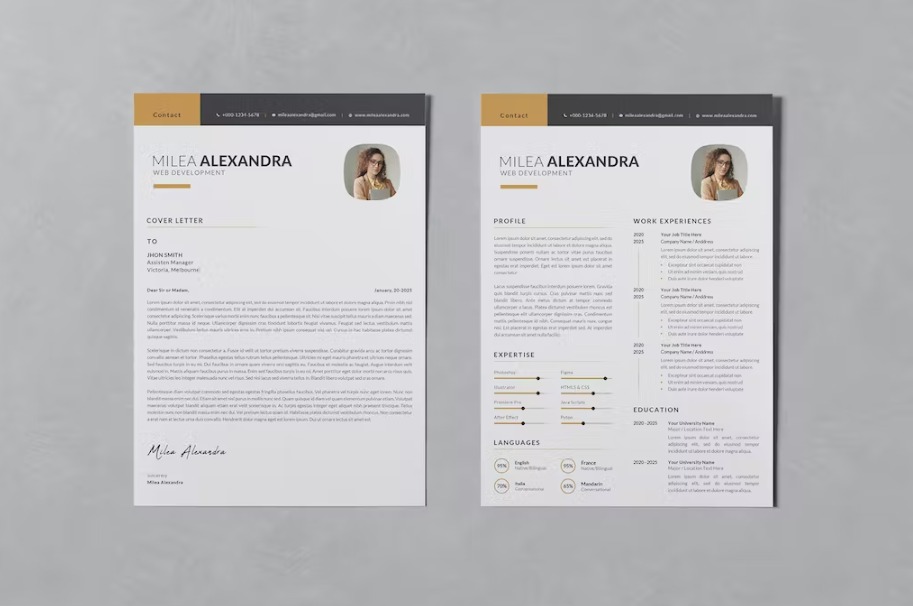 Free Modern Word Resume Template Download