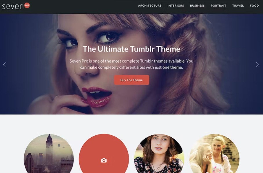 Free Seven Pro Tumblr Theme Download