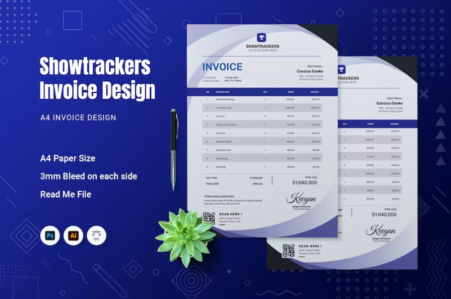 Free Soft Cream Invoice Template Download