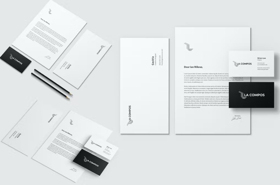 Free Stationery Brand Identity Mockup Template Download