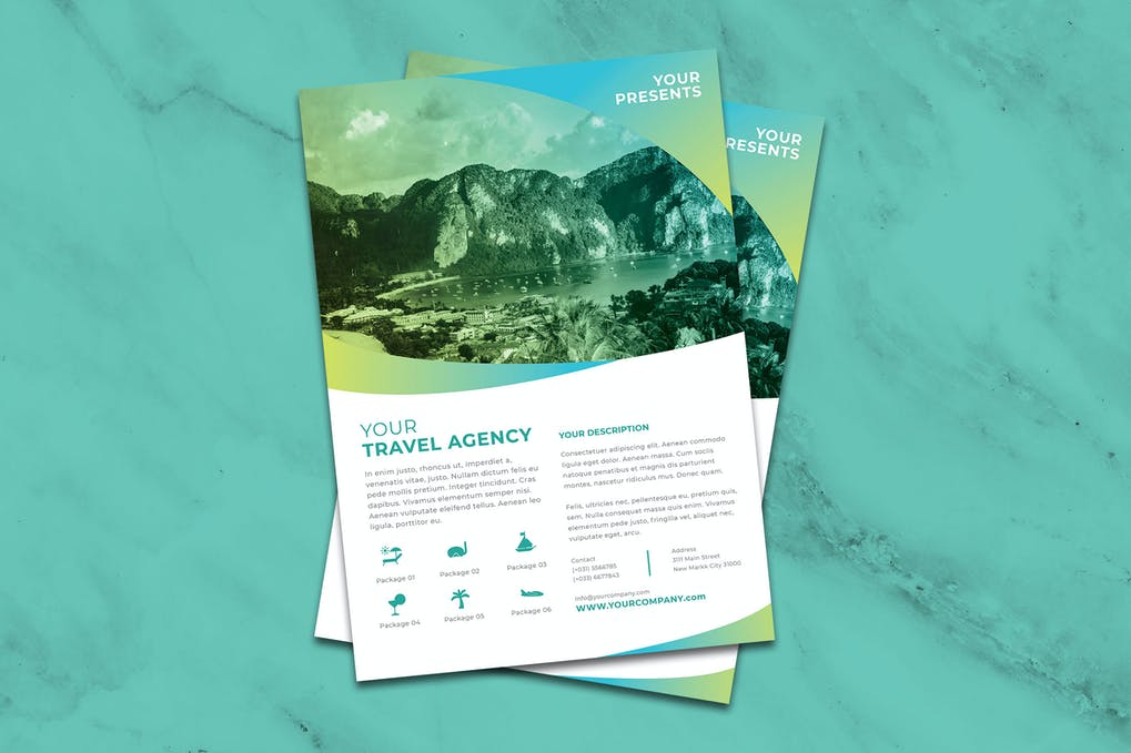 Free Travel Agency Flyer Template Download