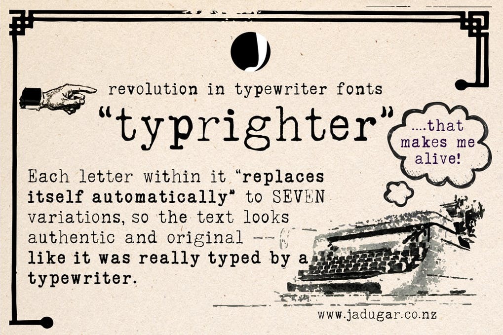 Free Typrighter Font Download