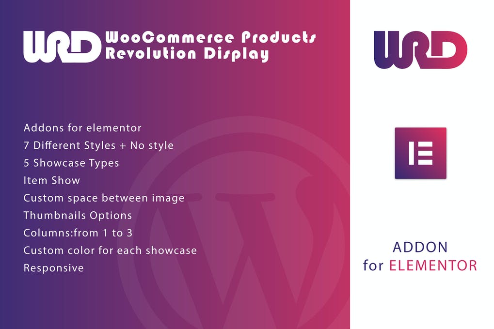 Free Woocommerce Products Revolution Display for Elementor Plugin Download