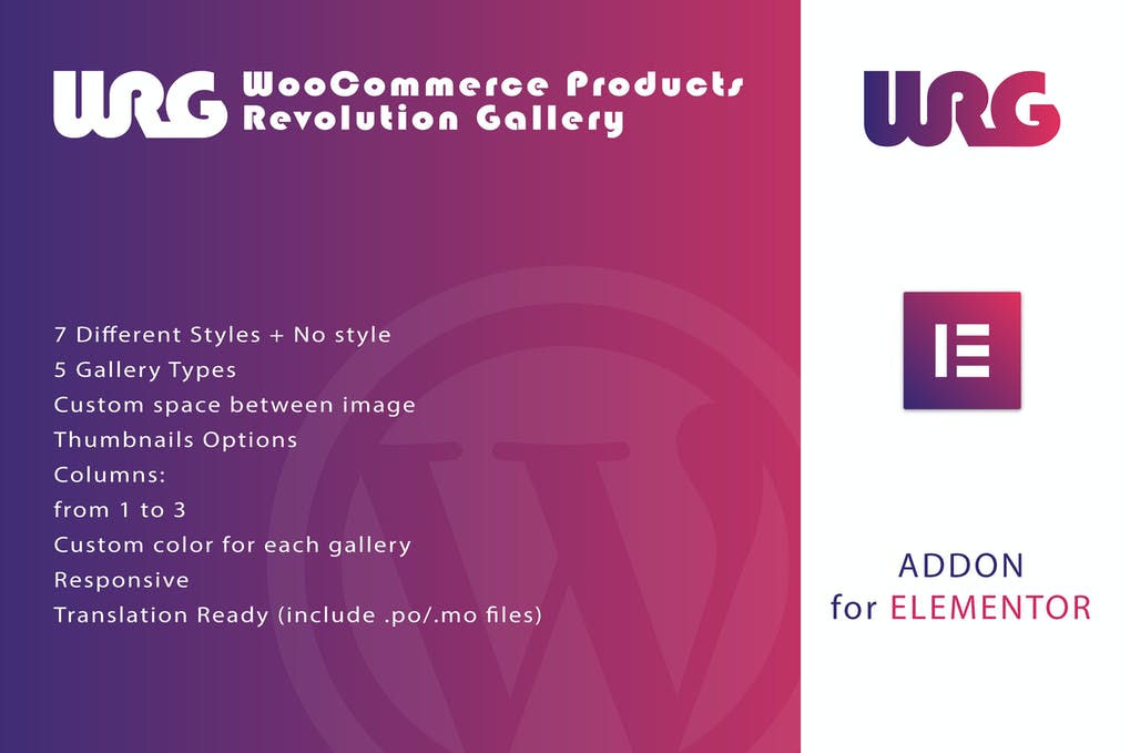 Free WooCommerce Products Revolution Gallery for Elementor Plugin Download