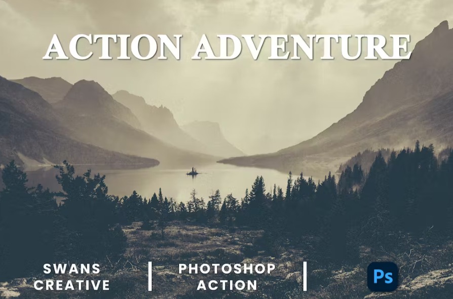 Free Action Adventure Photoshop Action Download