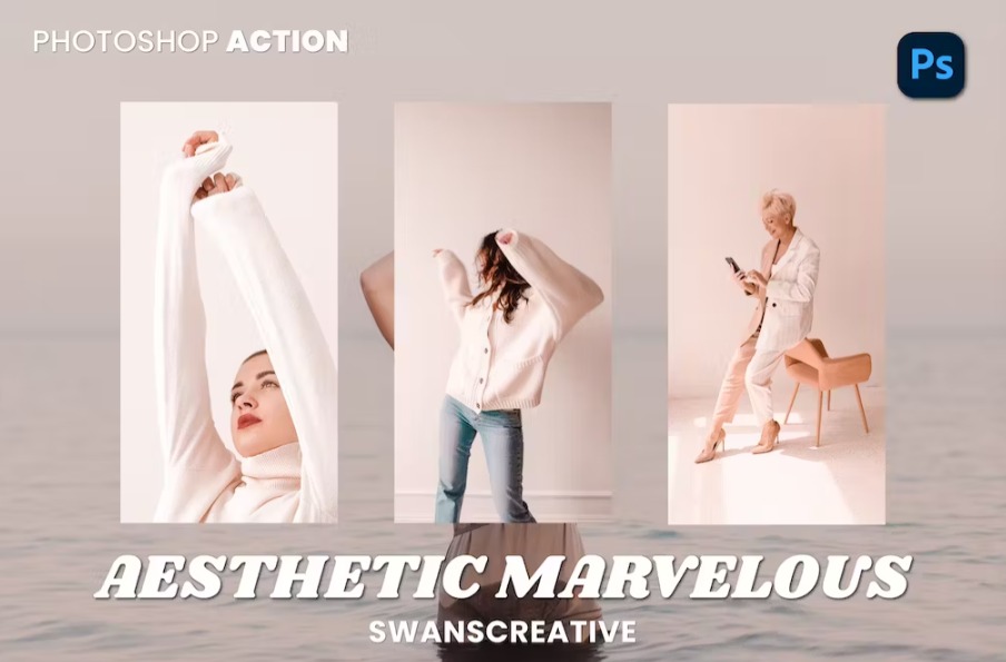 Free Aesthetic Marvelous Photoshop Action Download