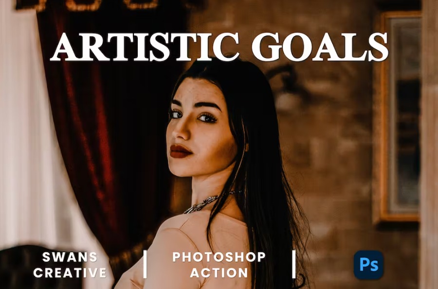 Free Artistic Goals Photoshop Action Download