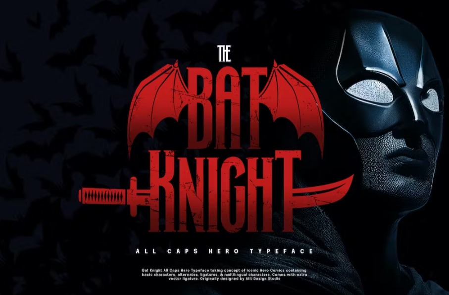 Free Bat Knight Typeface Font Download