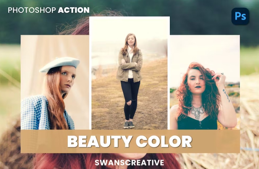 Free Beauty Color Photoshop Action Download