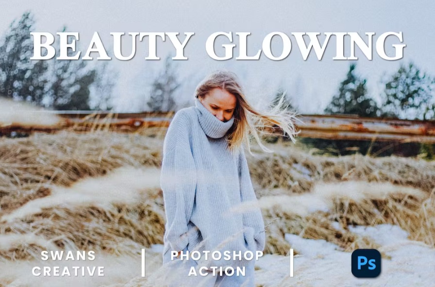 Free Beauty Glowing Photoshop Action Download