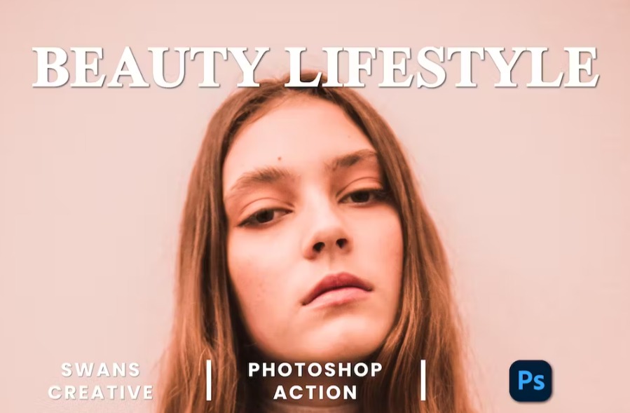 Free Beauty Lifestyle Photoshop Action Download