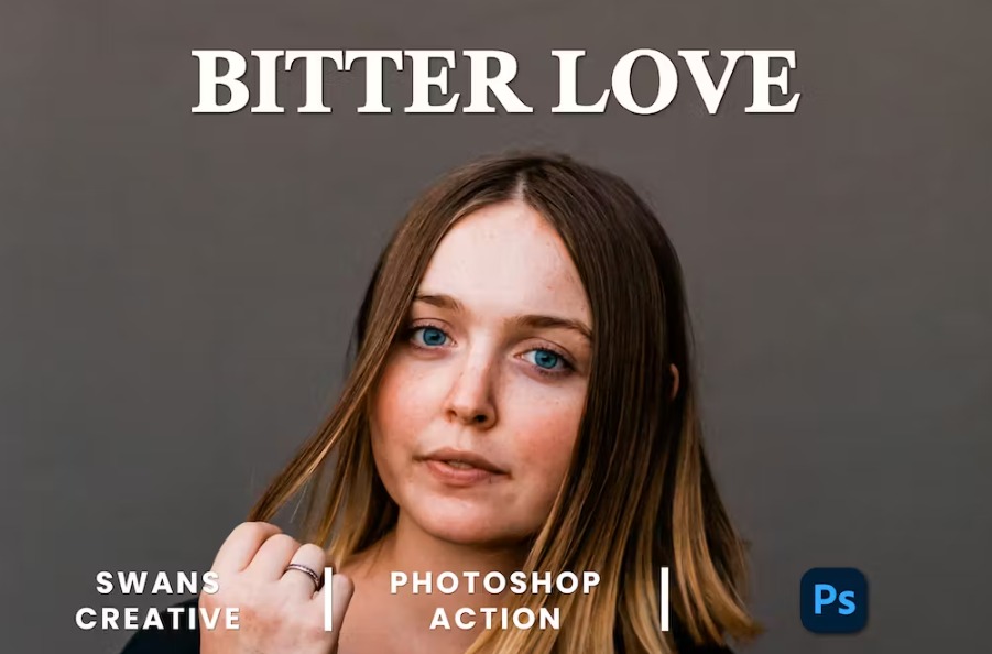 Free Bitter Love Photoshop Action Download