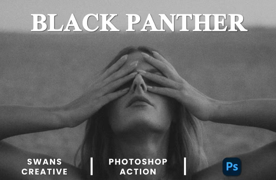 Free Black Panther Photoshop Action Download