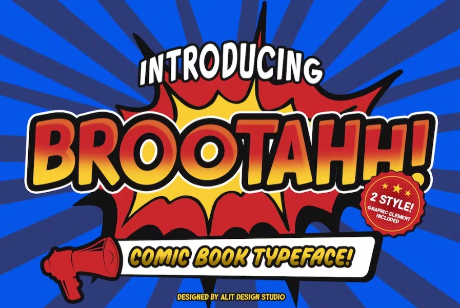 Free Brootahh Comic Typeface Font Download