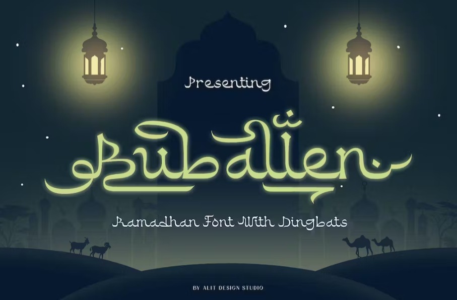 Free Buballen Arabic Typeface Font Download