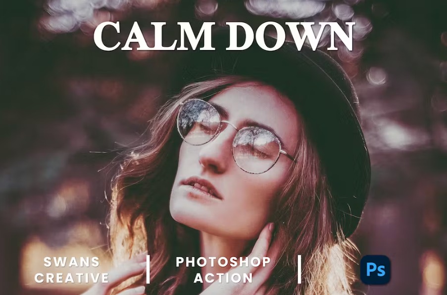 Free Calm Down Photoshop Action Download