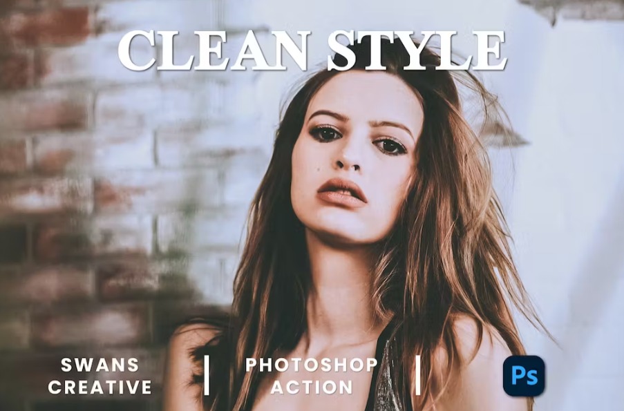 Free Clean Style Photoshop Action Download