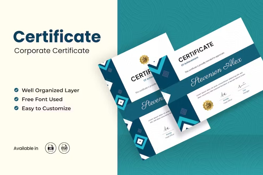 Free Corporate Certificate Templates Download