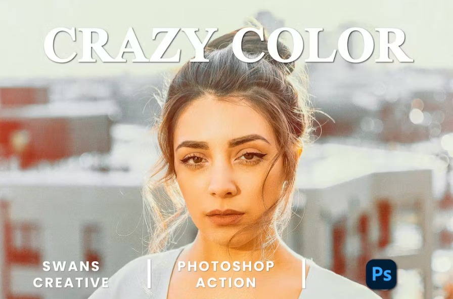 Free Crazy Color Photoshop Action Download