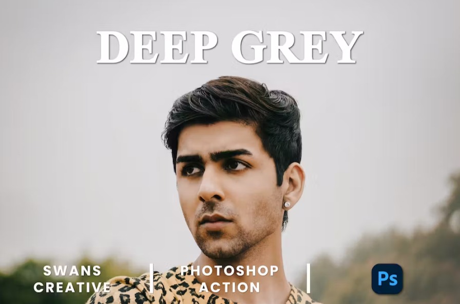 Free Deep Grey Photoshop Action Download