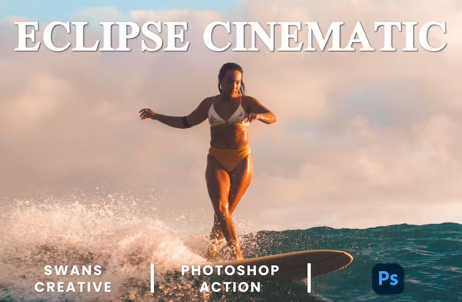 Free Eclipse Cinematic Photoshop Action Download