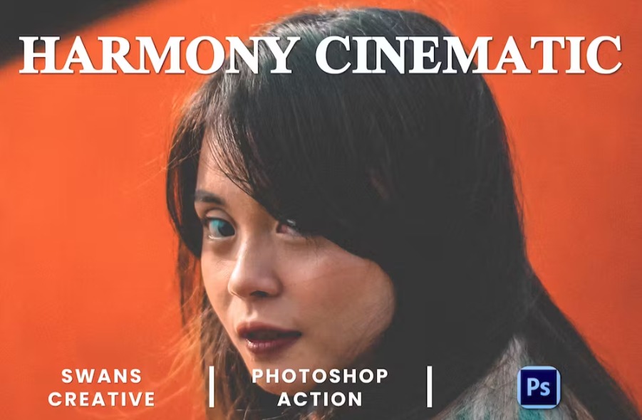 Free Harmony Cinematic Photoshop Action Download