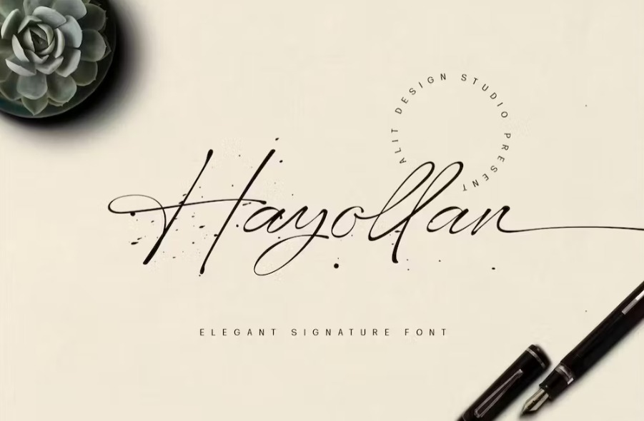 Free Hayollan Signature Script Font Download