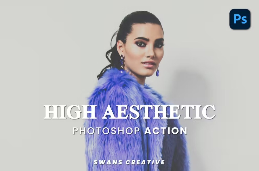 Free High Aesthetic Photoshop Action Download