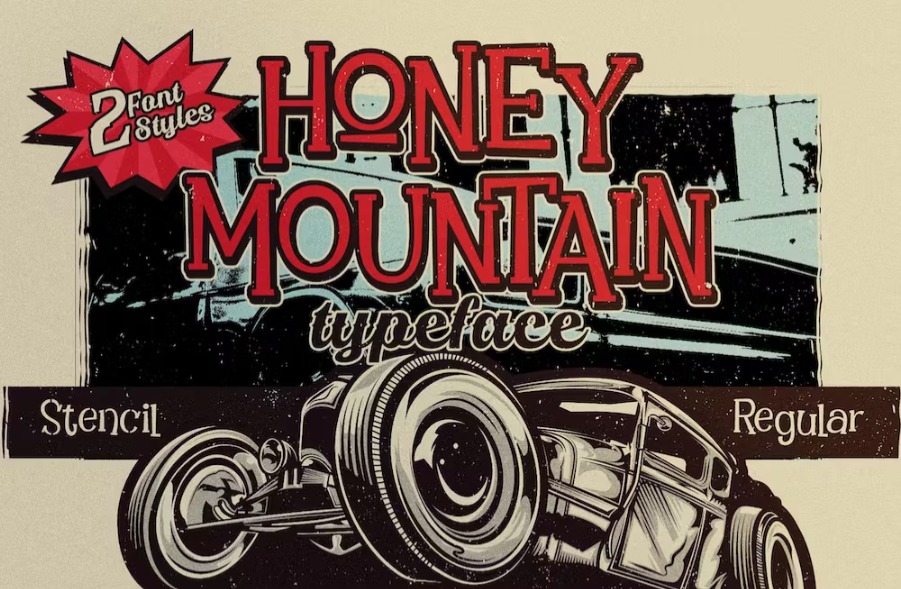 Free Honey Mountain Typeface Font Download