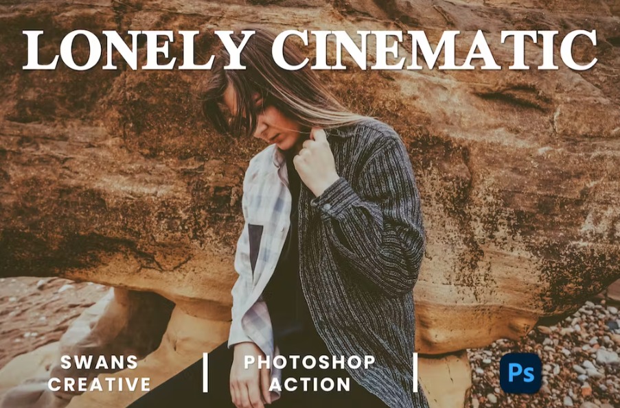 Free Lonely Cinematic Photoshop Action Download