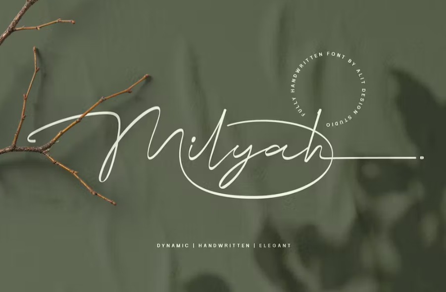 Free Milyah Signature Script Font Download