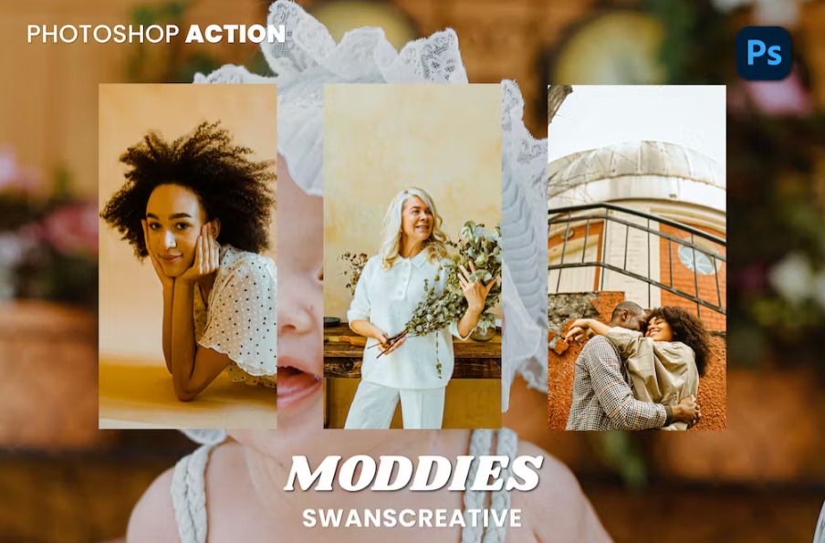 Free Moddies Photoshop Action Download