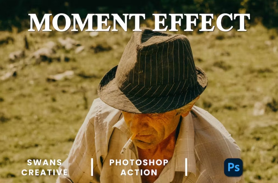 Free Moment Effect Photoshop Action Download