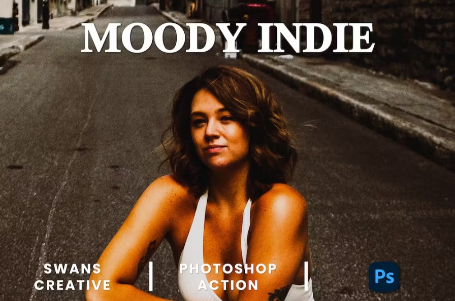 Free Moody Indie Photoshop Action Download