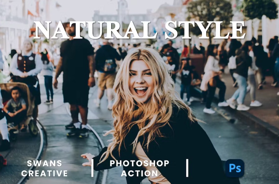 Free Natural Style Photoshop Action Download