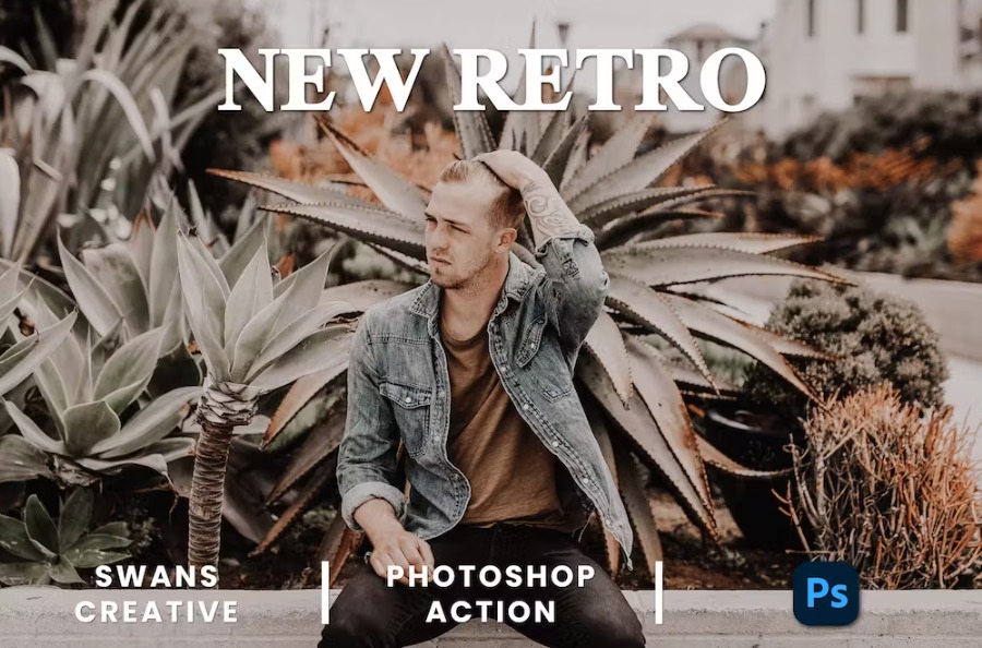 Free New Retro Photoshop Action Download