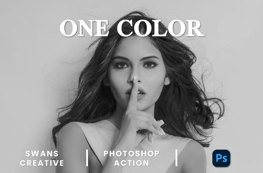 Free One Color Photoshop Action Download