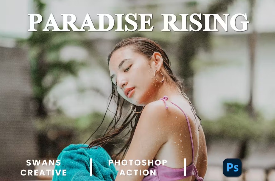 Free Paradise Rising Photoshop Action Download