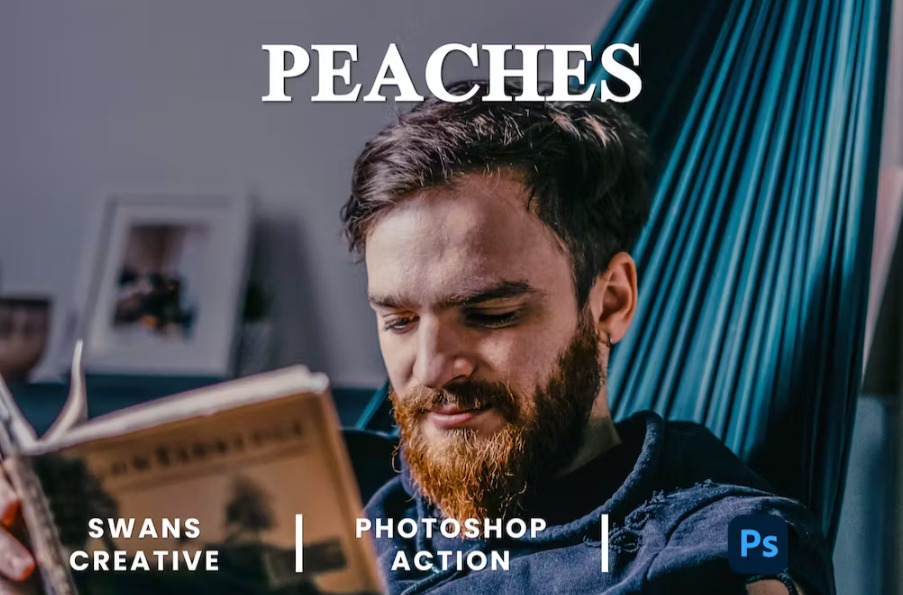 Free Peaches Photoshop Action Download