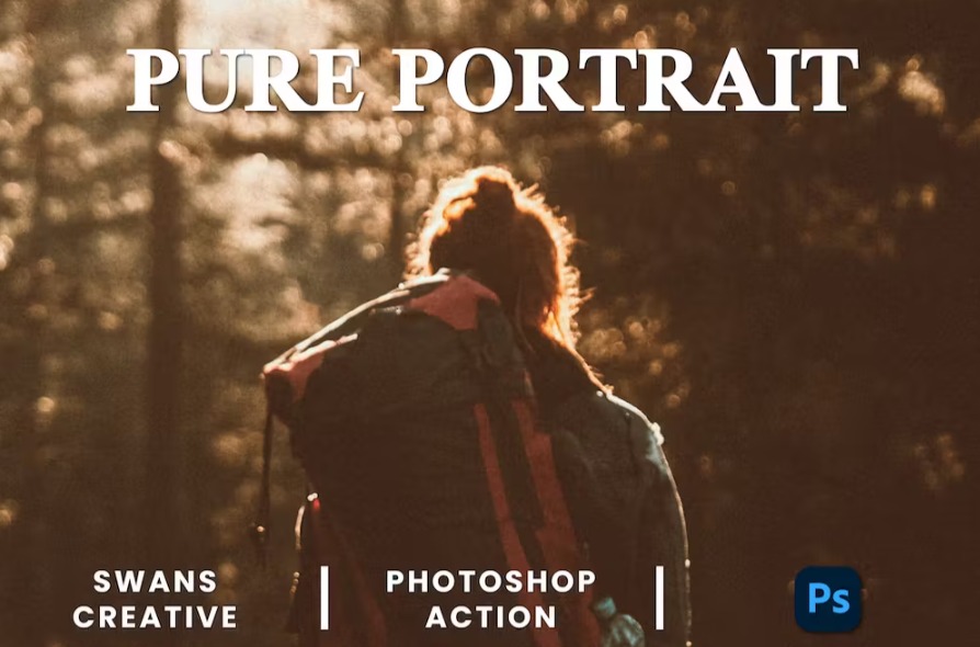 Free Pure Portrait Photoshop Action Download