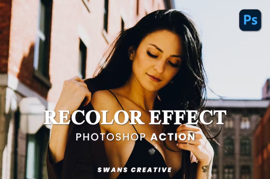 Free Recolor Effect Photoshop Action Download