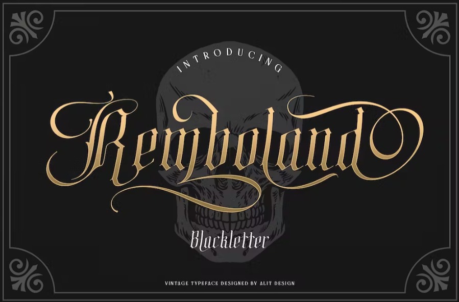 Free Remboland Typeface Font Download