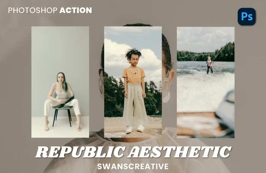 Free Republic Aesthetic Photoshop Action Download