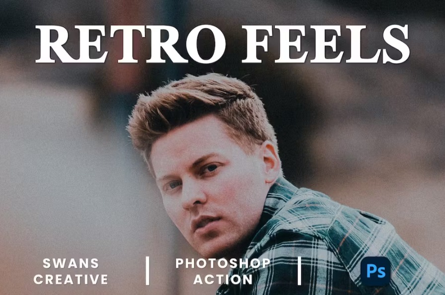 Free Retro Feels Photoshop Action Download