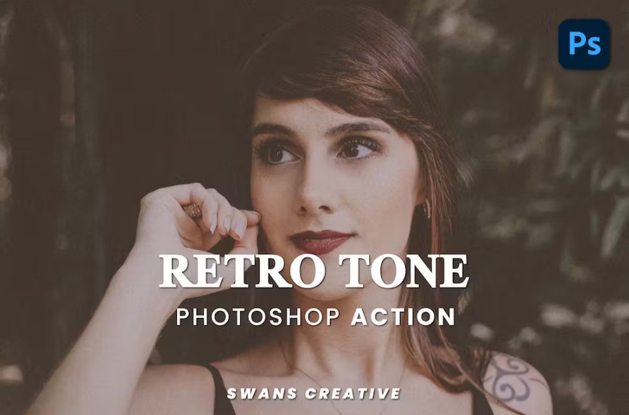 Free Retro Tone Photoshop Action Download