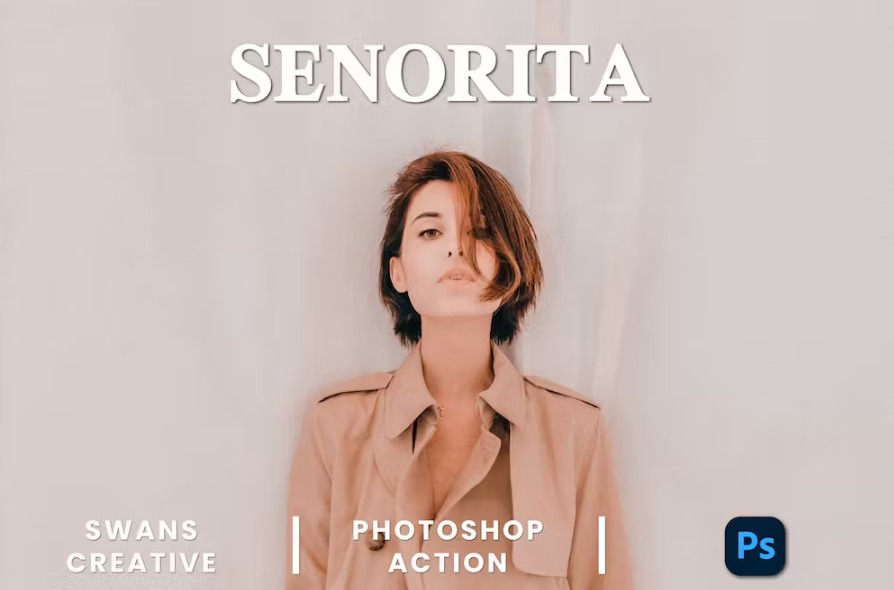 Free Senorita Photoshop Action Download