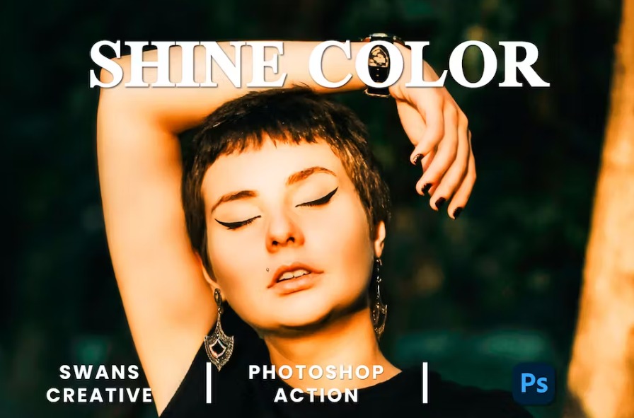 Free Shine Color Photoshop Action Download