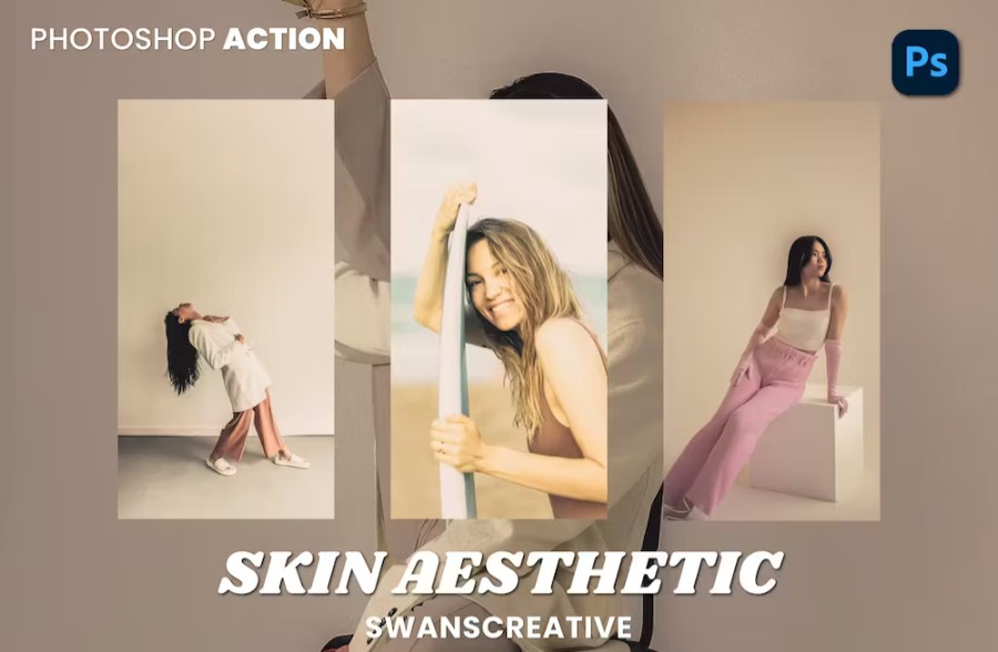 Free Skin Aesthetic Photoshop Action Download