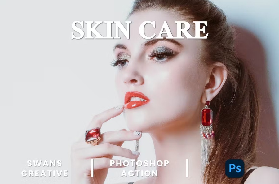 Free Skin Care Photoshop Action Download