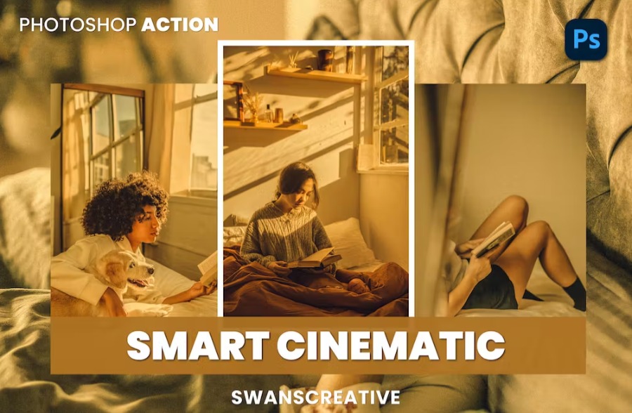 Free Smart Cinematic Photoshop Action Download